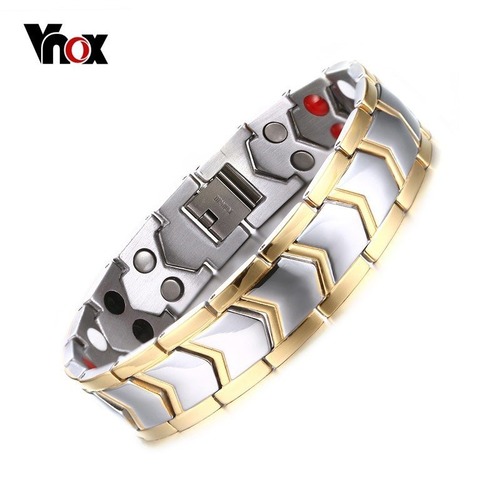 【送料無料】 メンズ ブレスレット フリーサイズ 20cm9 ステンレス チェーン マグネティック 健康 ケア ボックス 40000007