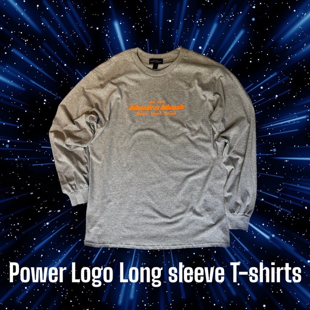 Power Logo Long sleeve T-shirts（Gray）