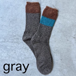 FAKUI / BI-COLOR WOOL SOCKS FK-143