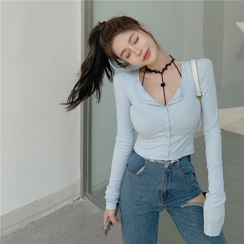 ライトブルー長袖ショートアイスシルクレディースサマーサンスクリーンニットカーディガンシンスリムスリミングタイトトップコート ブラックストロベリース73808528812