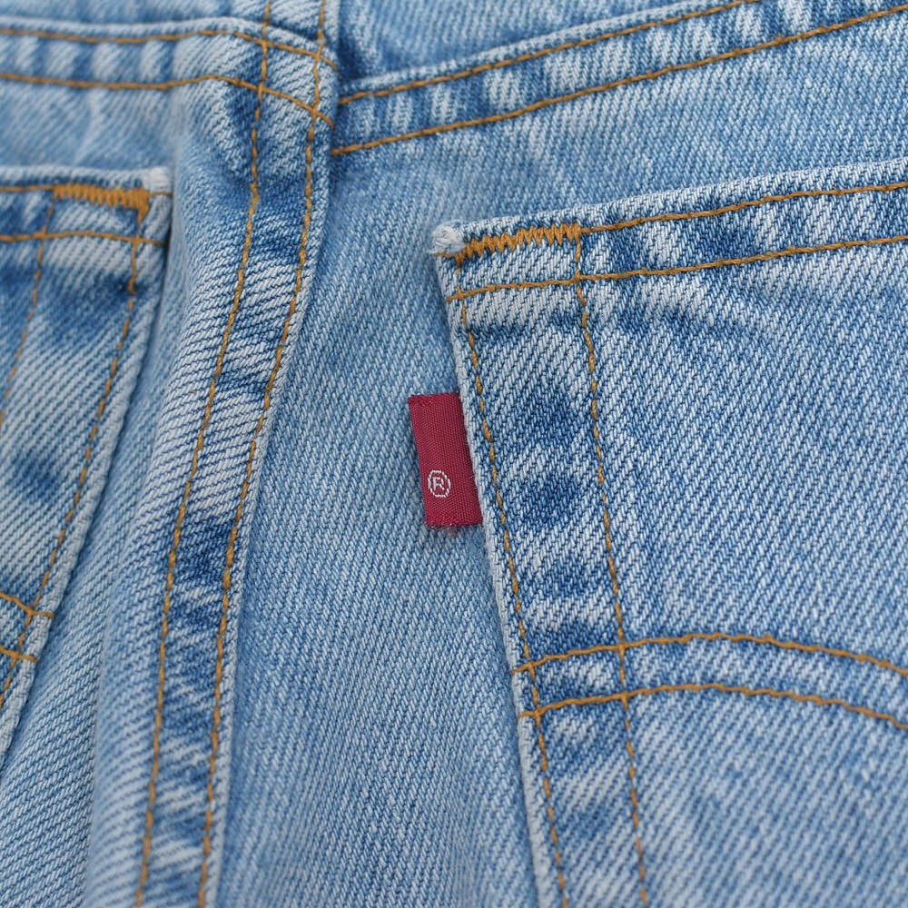 00s メキシコ製 Levi's 550 リーバイス カットオフ フリンジ デニム