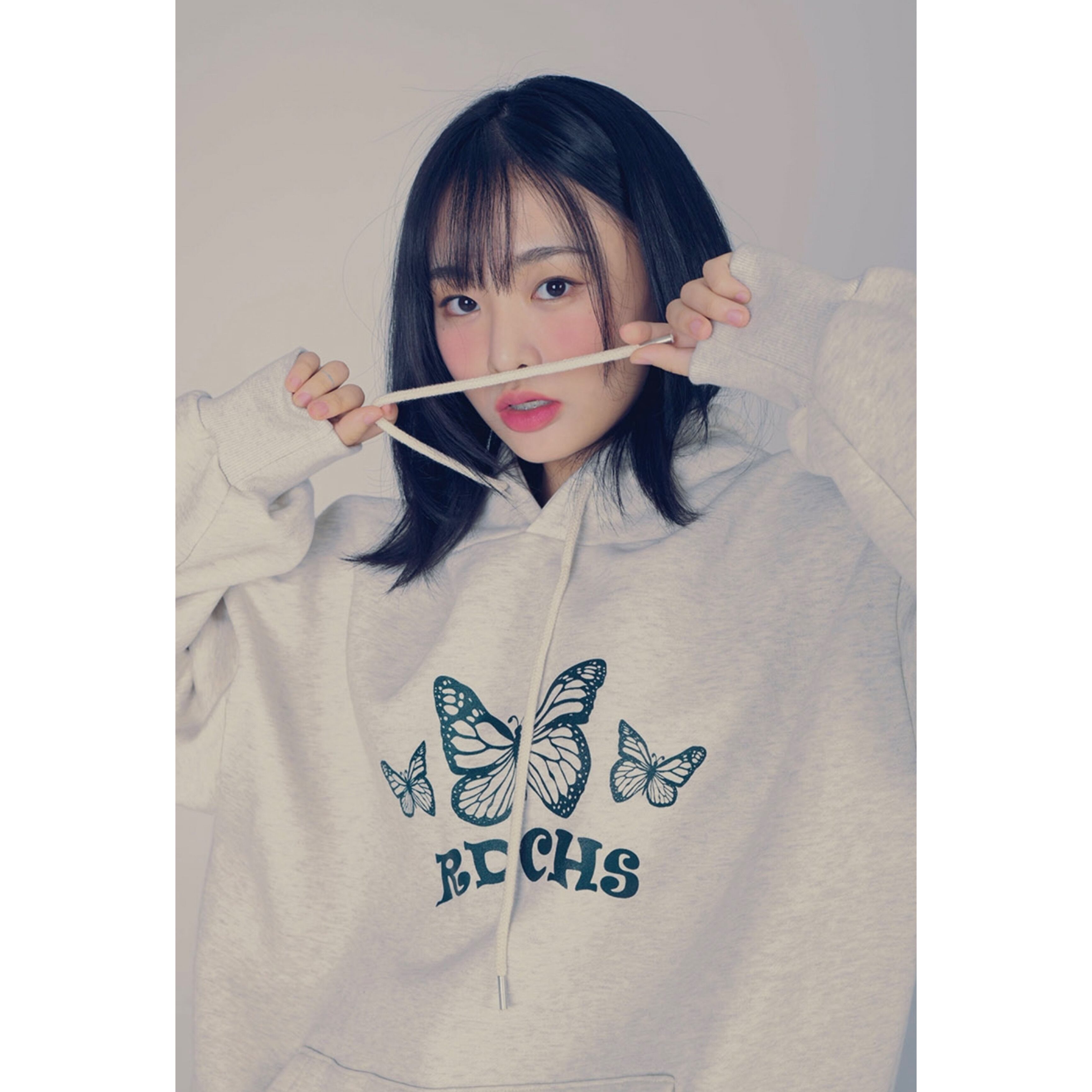 ☆[RuddyCheeks] 21 BUTTERFLY HOODIE [6Color] 正規品 韓国ブランド 
