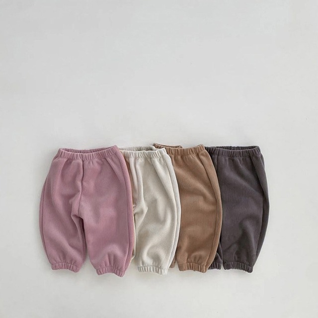 【BABY&KID】冬作裏起毛コーデユロイパンツ