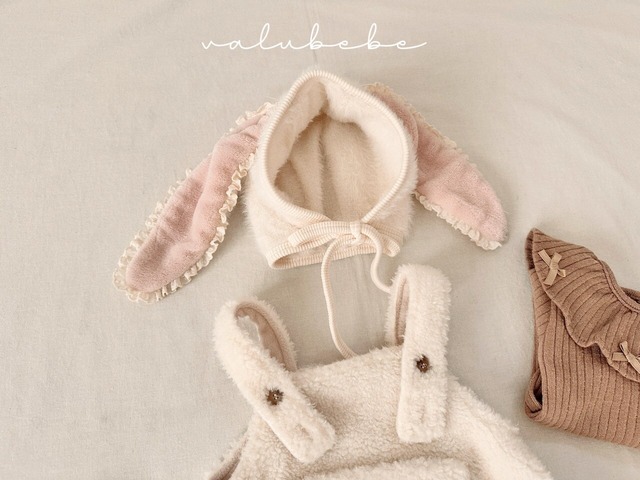 [予約][送料無料]《valubebe》Bunny fur bonnet hat (baby) 84