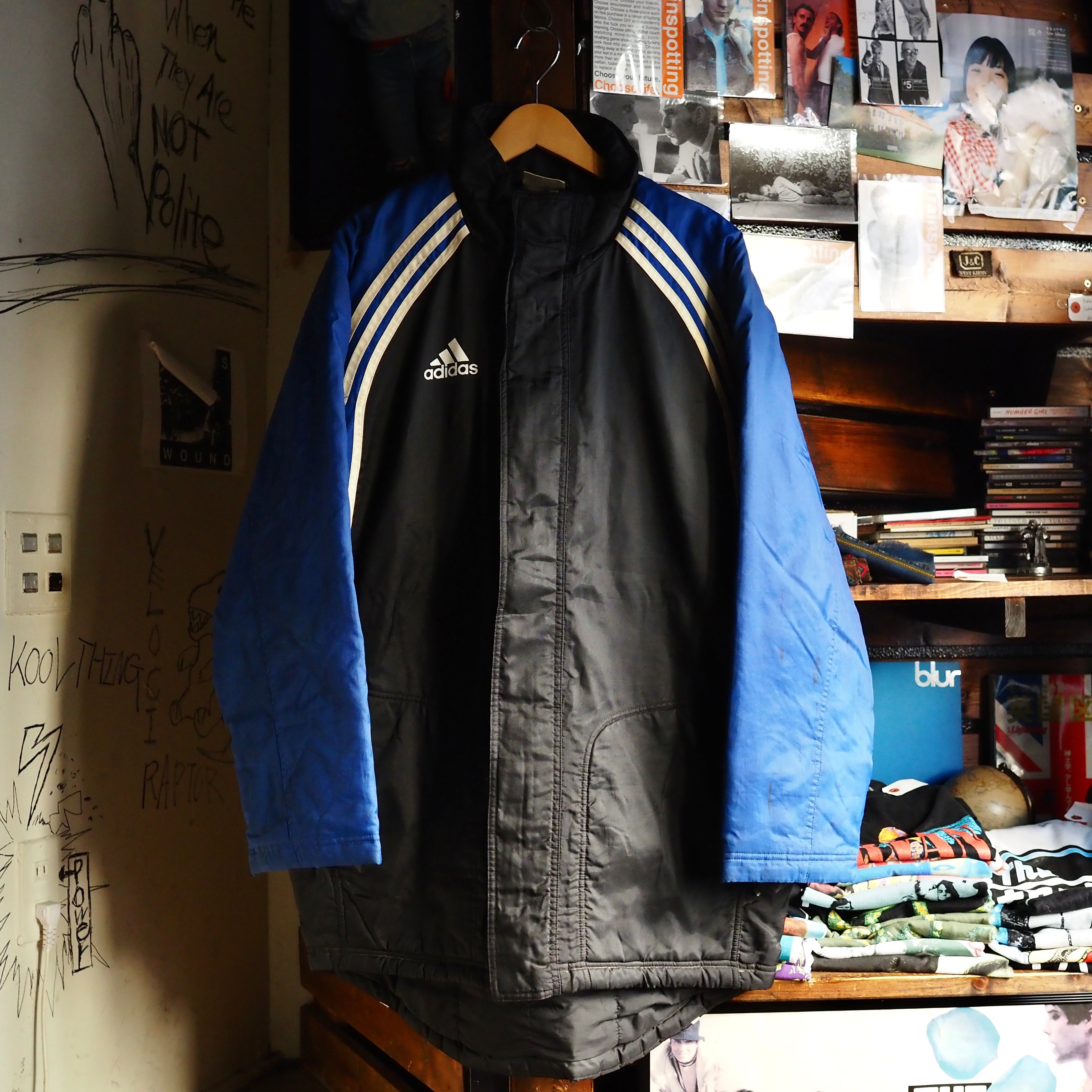 UK Rock! 1990’s Vintage Adidas Football Coat ビンテージ アディダス フットボール コート ジャケット  Oasis, Fontaines DC, Jamiroquai