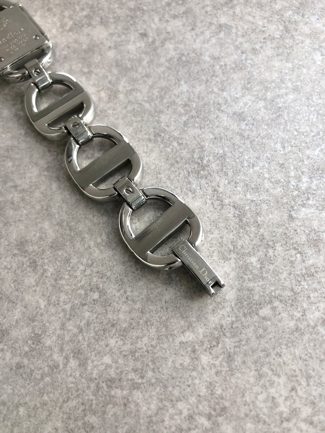 Christian Dior クリスチャン ディオール 腕時計 シルバー パンディオラ ステンレススチール クウォーツ D78-100 vintage ヴィンテージ オールド pbcnse