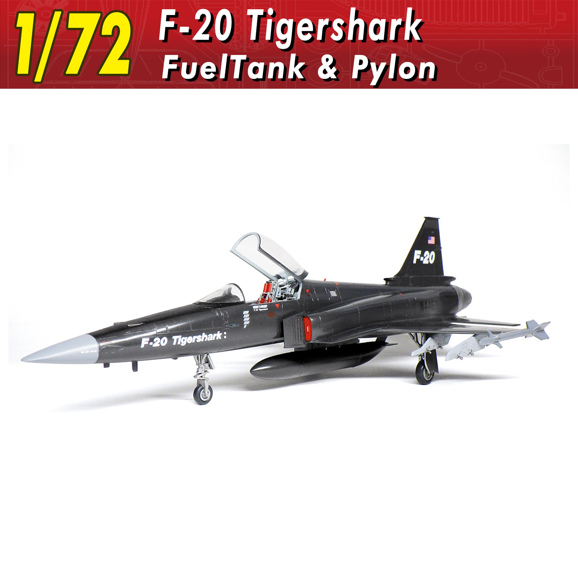 1/72 F-20タイガーシャーク タンク＆パイロン | modelink