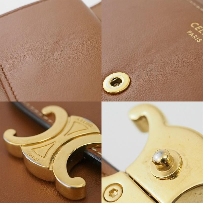 セリーヌ CELINE スモール フラップ ウォレット トリオンフ 10D783BZG