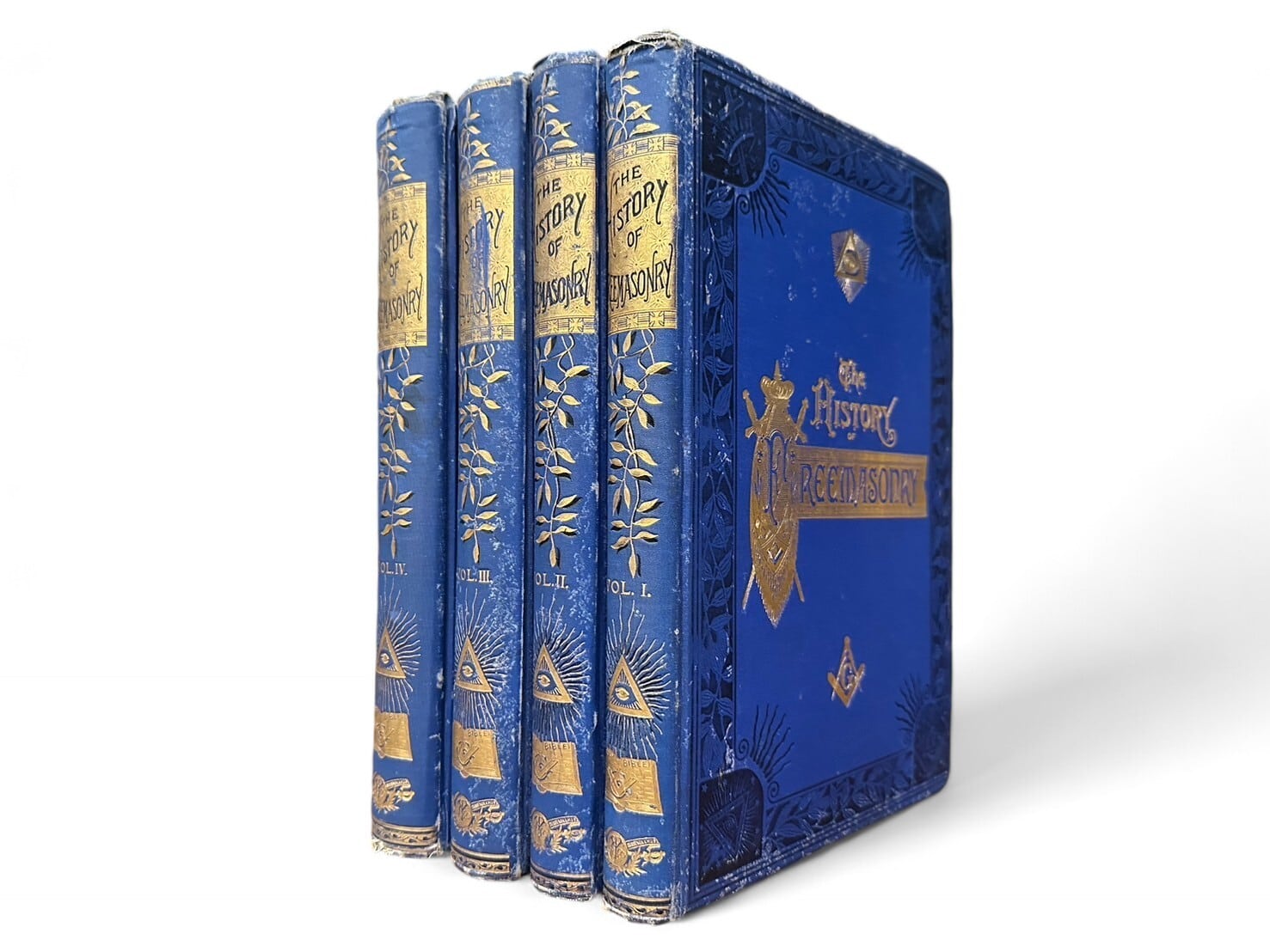【SS103】The History of Freemasonry, Its Antiquities, Symbols, Constitutions, Customs, Etc. Derived From Official sources Throughout the World. 4 volumes/ Robert Freke Gould
