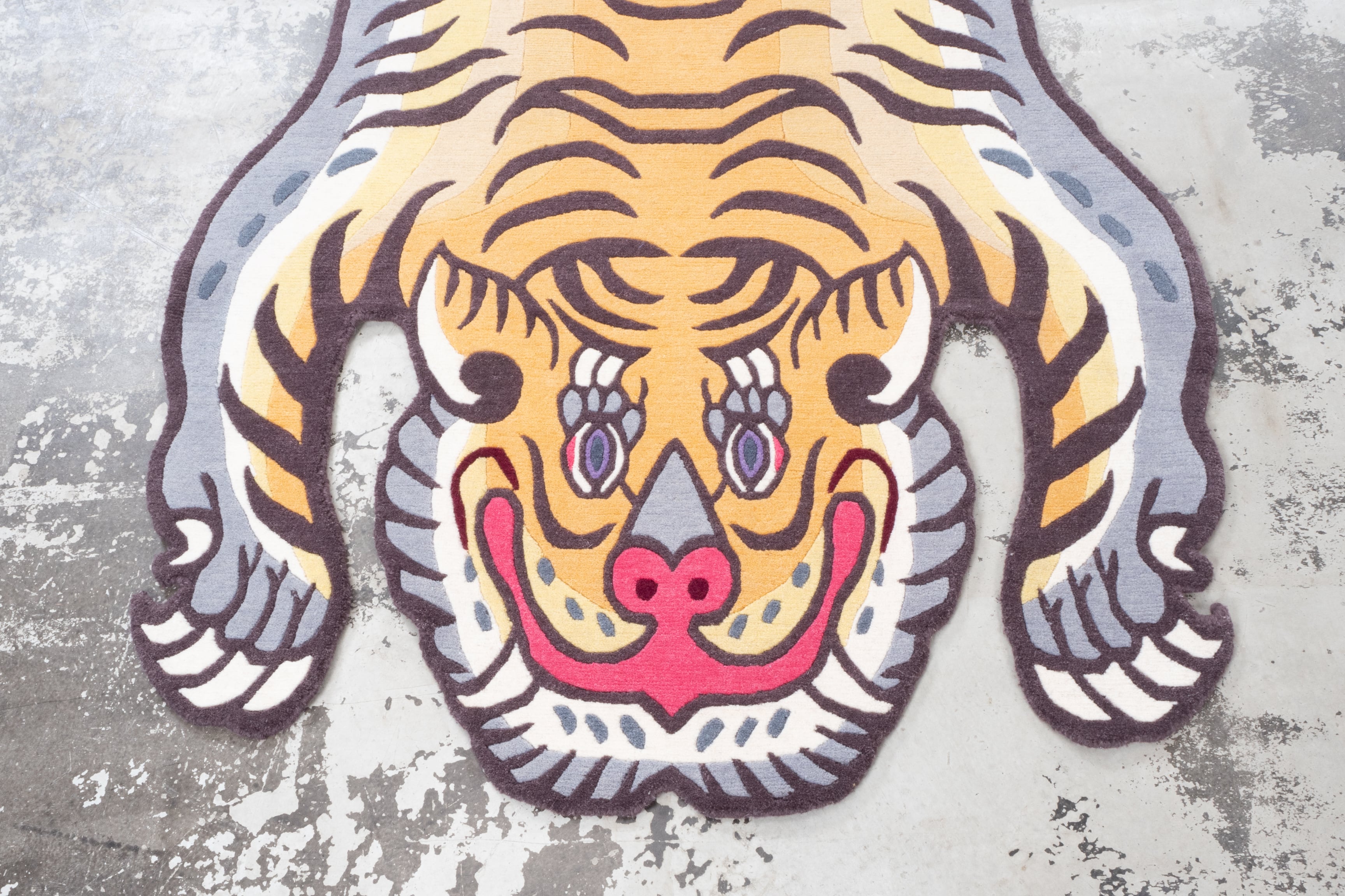 Tibetan Tiger Rug 《Lサイズ•ウール・オリジナル4・タイガー246