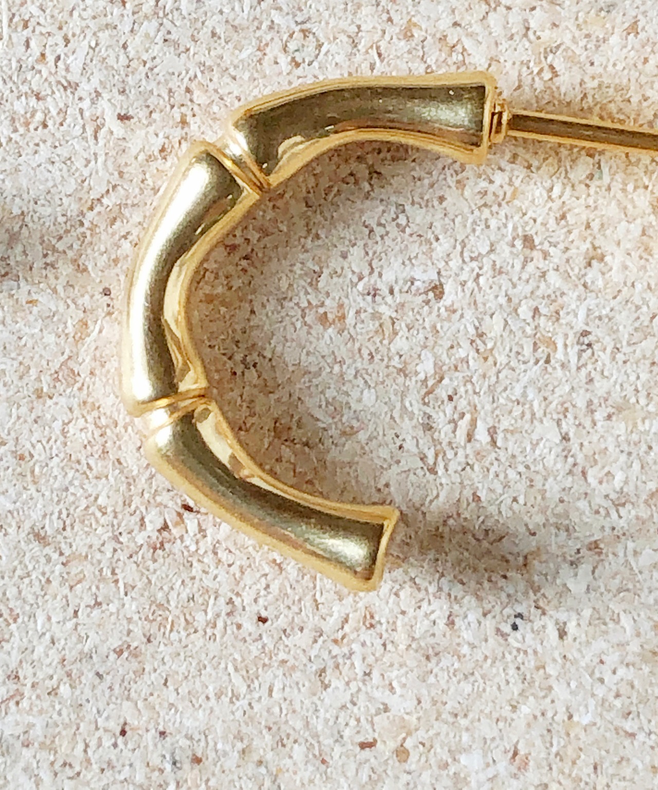 ジョイントハーフフープピアス/020107