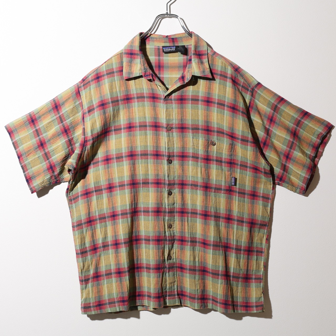 極美品 XL Portugal 99年 A/C Yarn Dye Shirt Patagonia ACシャツ ヤーンダイ パタゴニア