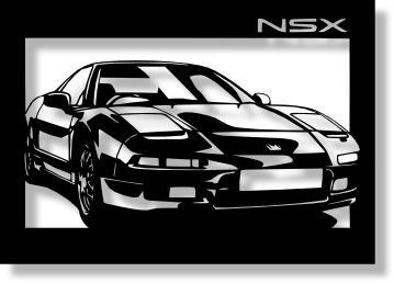 ホンダ(HONDA) NSXの切り絵【A4サイズ】[C4-016] | 切り紙屋