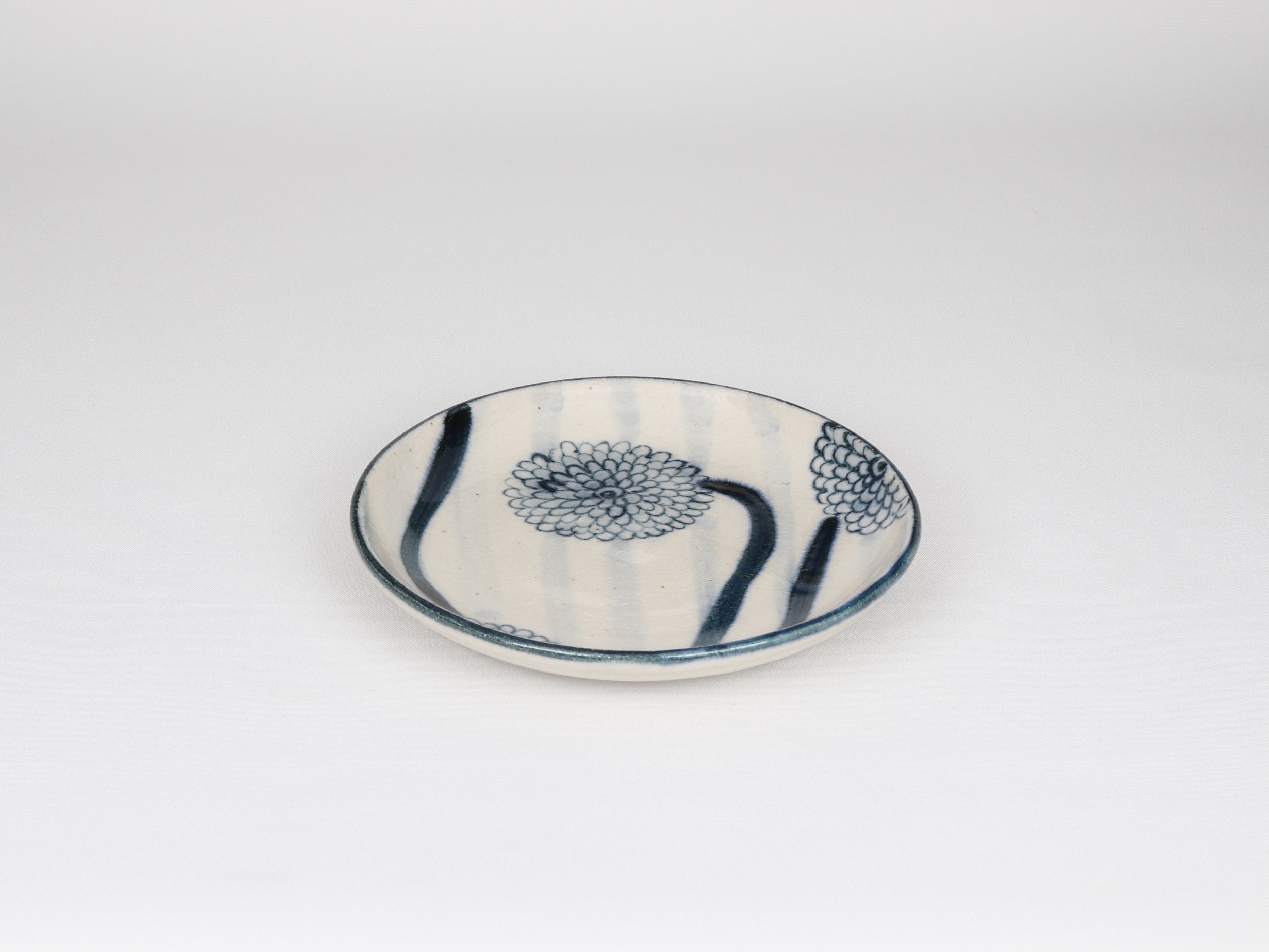 斉山窯青い花模様の陶器皿 2枚セット 楽天市場】波佐見焼