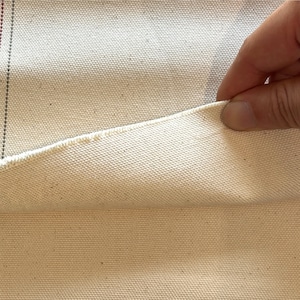 ★CT101◆オーダー販売1m単位◆オーガニックcotton100%倉敷帆布カス残し生地◆約8号