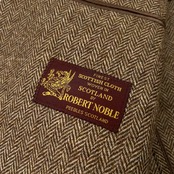 VAN JAC ヴァンヂャケット 英国製Robert NOBLE生地 ヘリンボーン ツイード ジャケット サイズ M /段返3B/メンズ/ブラウン系