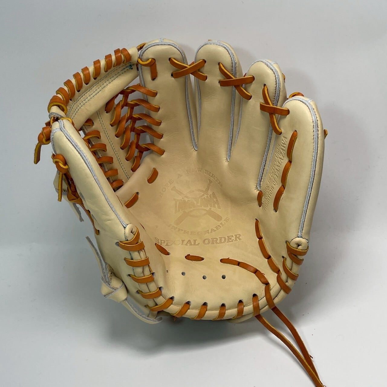 【軟式】玉澤 内野グローブ CHALLENGER TG-J900型 本体キャメル 紐タン|タマザワ_03