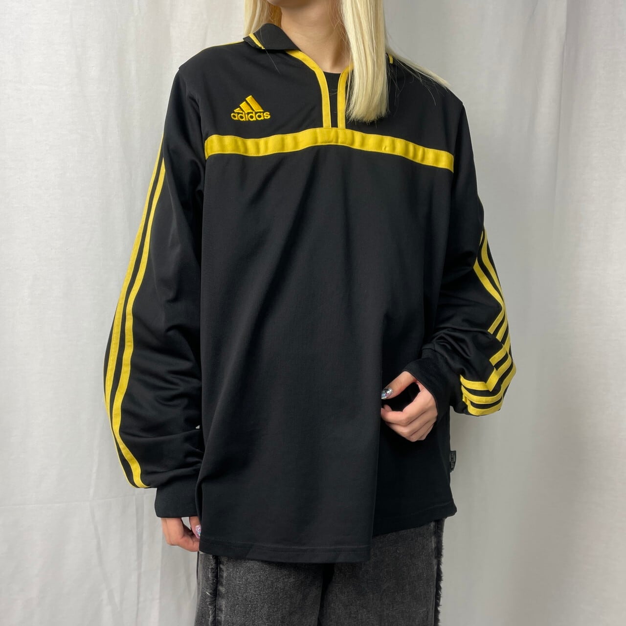 00年代 adidas アディダス ユニフォーム ゲームシャツ メンズXL 古着 