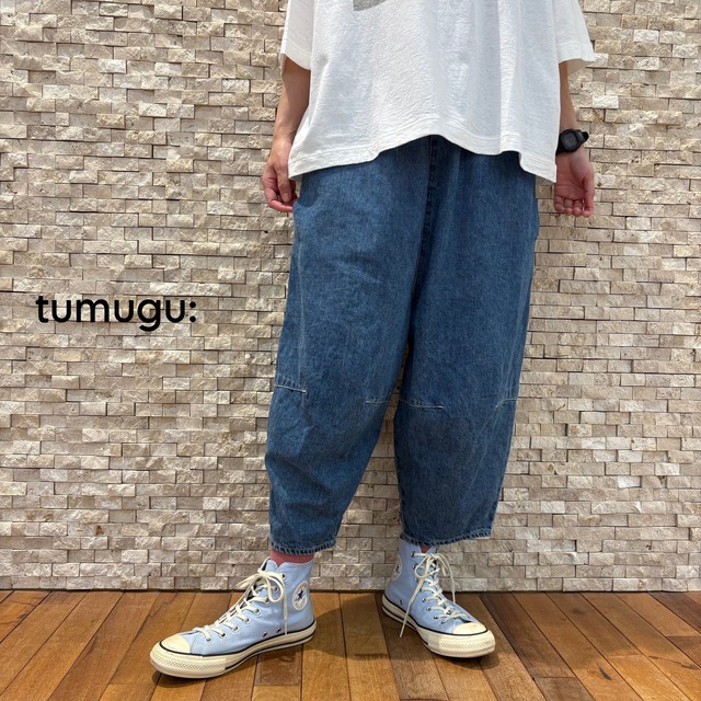 【tumugu】コットンリネンティンカーパンツ（TB25125）