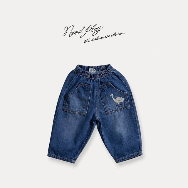 【取寄】normal play｜pocket duck denim pants｜ポケットダックデニムパンツ｜12m-XL｜kids｜26 autumn
