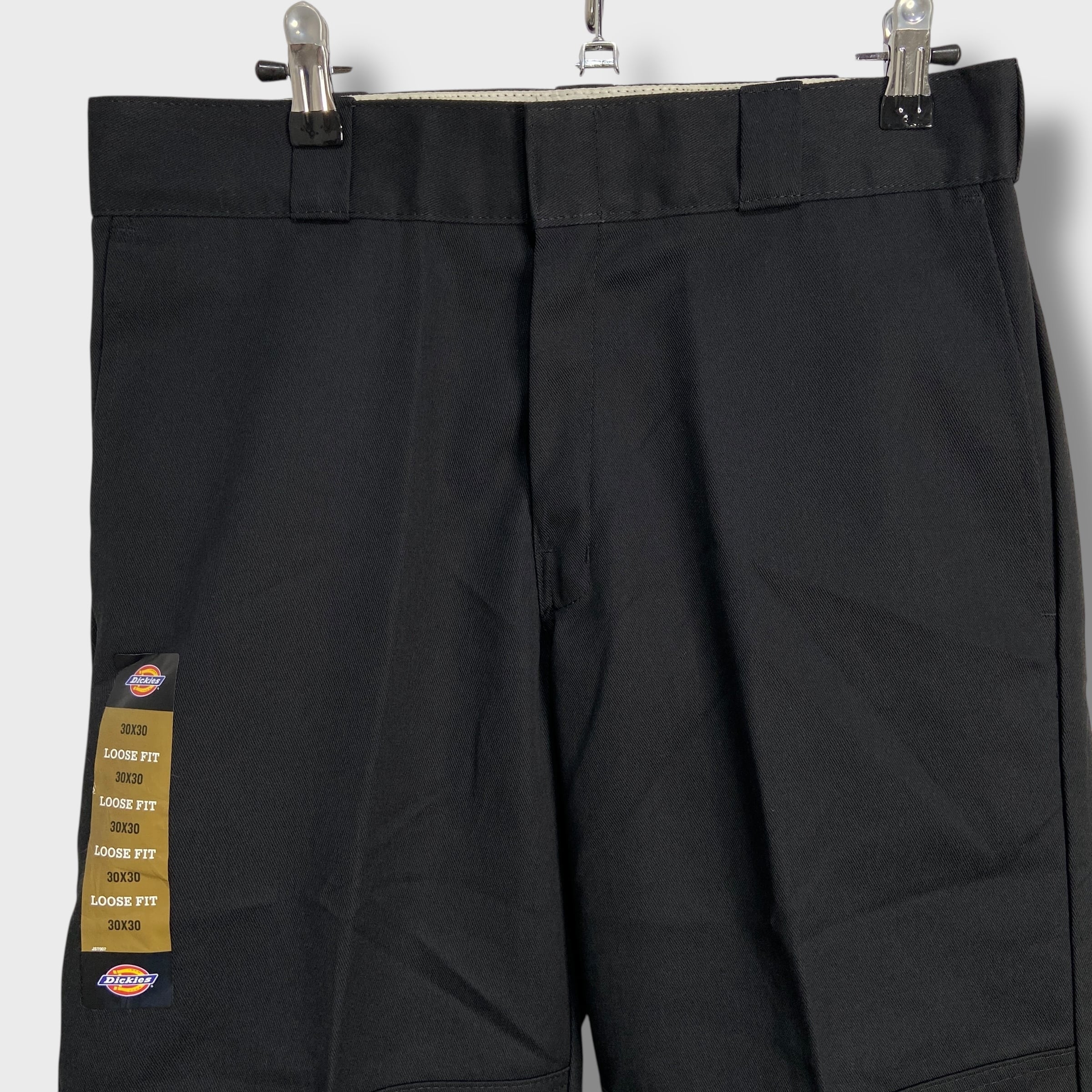 Dickies 未使用品 ダブルニーワークパンツ 黒 W30L30ルーズフィット