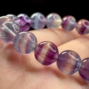 f127.多彩な濃厚グラデーションフローライトブレスレット