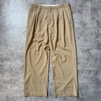 00's "Calvin Klein" Rayon 2tuck Slacks / 2000年代 "カルバンクライン" レーヨン 2タック スラックス
