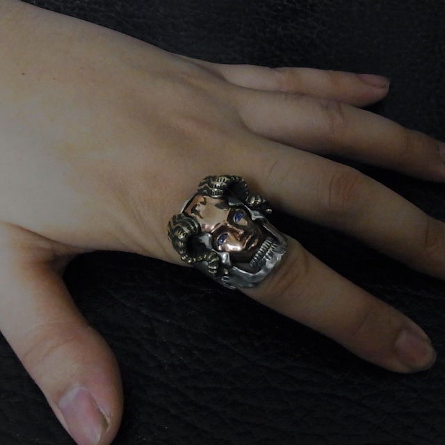 Succubus Ring copper face Glass Eye | BLIND RABBIT