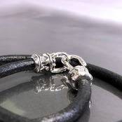 PIPE HOOK LEATHER BRACELET / パイプフックレザーブレスレット
