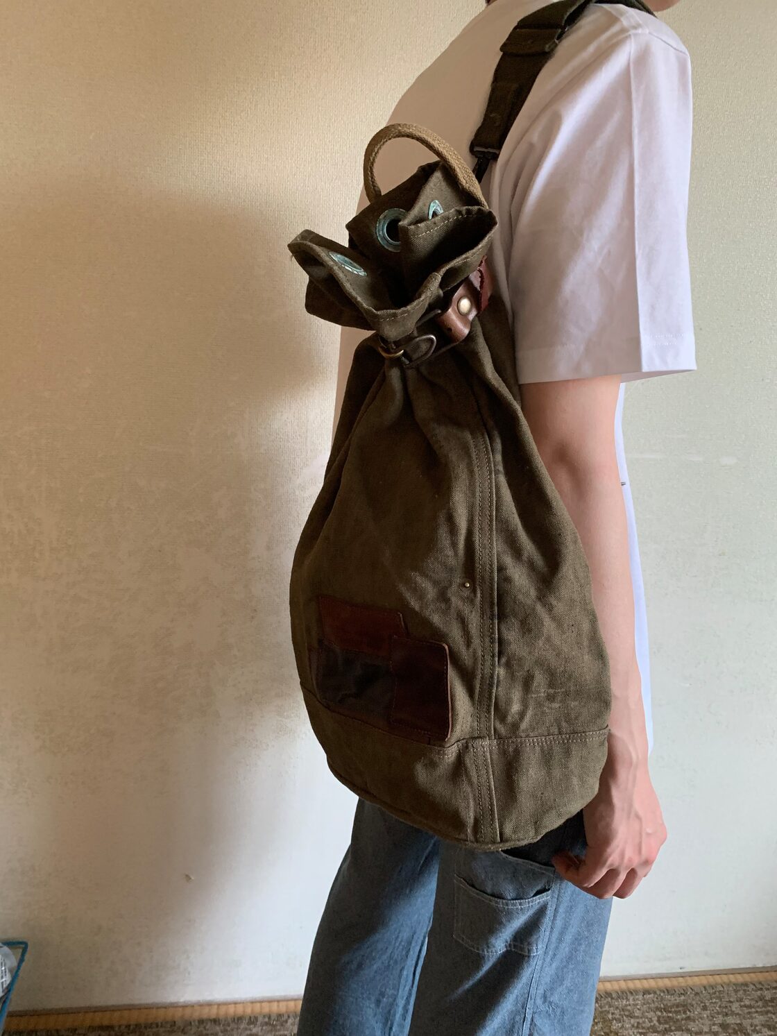 military bon sac bag ③ 送込 ミリタリー リメイク ボンサック 