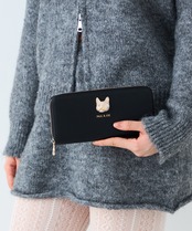 PAUL&JOE ACCESSOIRES : ROUND FASTENER LONG WALLET PJA-W1461