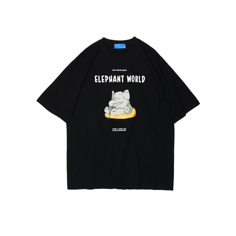 【新作】【送料無料】 Road Vintage Summer ese Trend Loose T-shirt Couple ins FunPrint半袖メンズラウンドネックTシャツ-Alibaba ショート ハーフスリーブ サマー 夏物 Oネック ビンテージ hip6-161197483147613