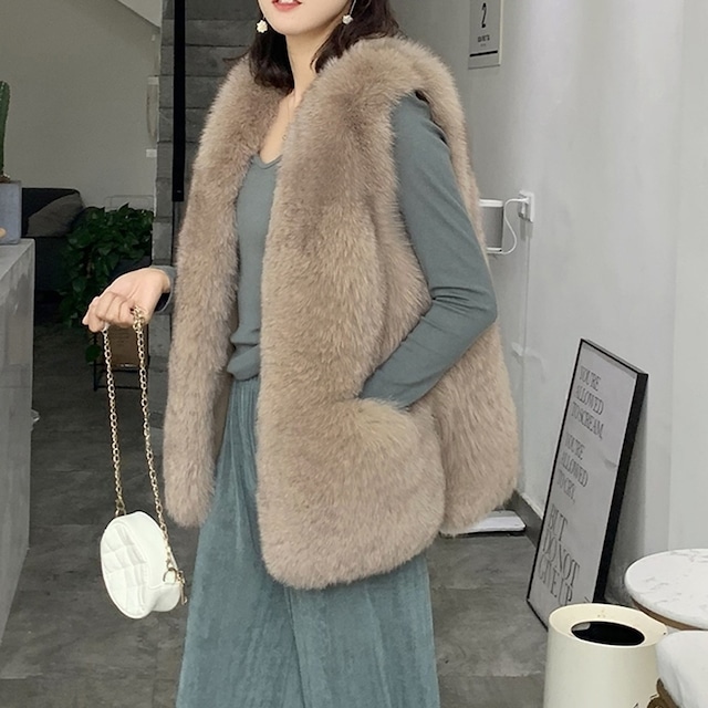 Fake Fur Vest KRE1933