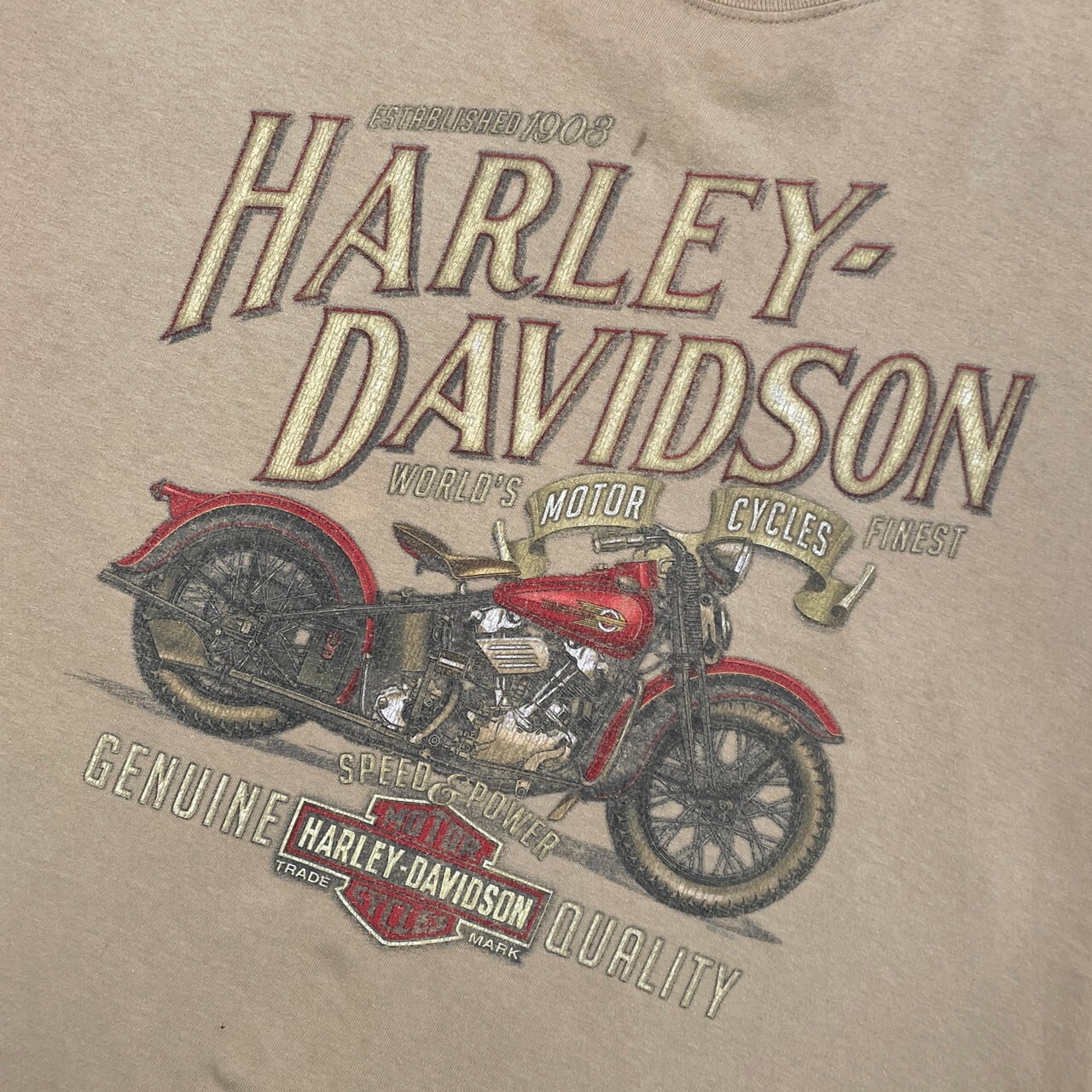 Harley-Davidson ハーレーダビッドソン モーターサイクル プリントT