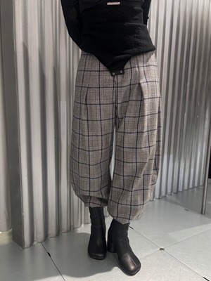 【26AW | WOMEN】AKIKOAOKI アキコアオキ / パンツ /  Ankle tucked trousers-03 AA26AW-P03-03