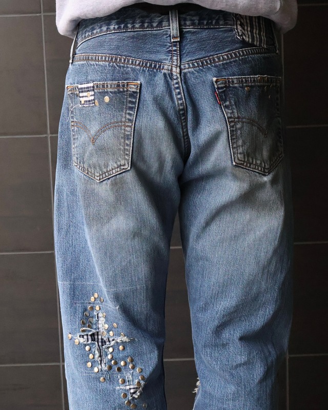 【Hannah Creak】Studded Jeans Wide Leg