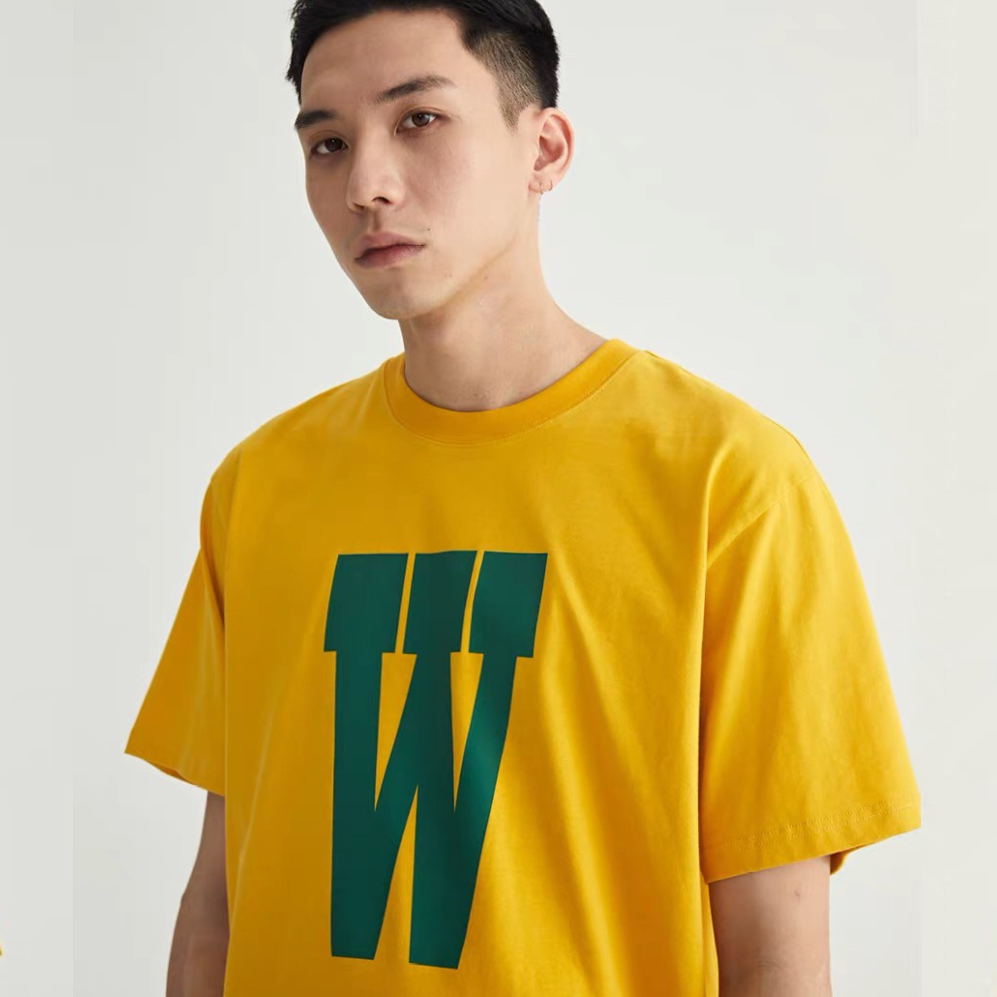 ArguECulturEストリート 金属感zip ロゴ ゆる 半袖Tシャツ大人気 SALE‼︎【WASS UP】Logo Tee(WASSUP/Tシャツ/半袖/STREET