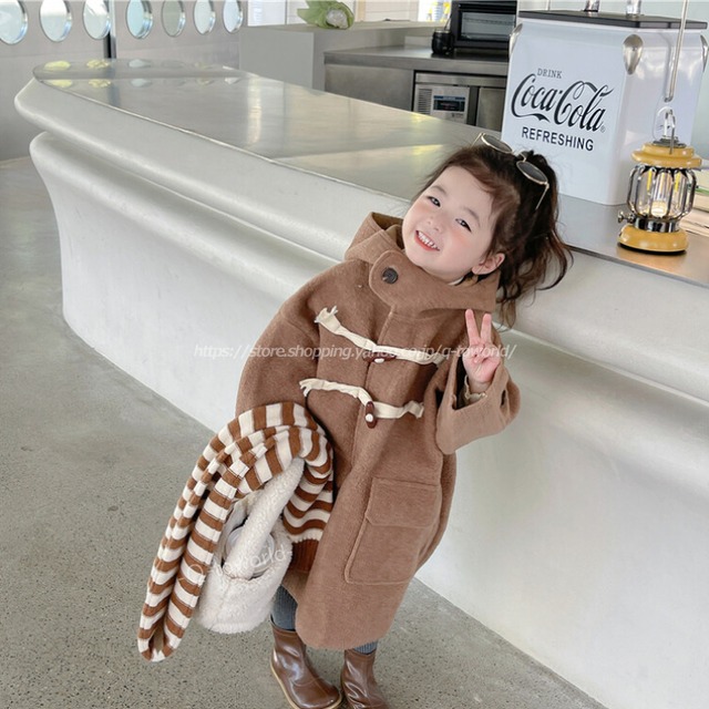 【80㎝-130㎝】アウター　コート　トレンチ　ゆったり　可愛い　子供服 人気　韓国版　可愛い