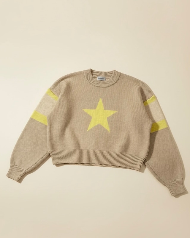 【キャンセル分｜ラスト１点】Star Warm Sweater/Vanilla