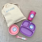 【BLUE STORE限定 キッズ食器SPECIAL4点セット】コットンバッグ付き| 再生プラ|食器セット|ギフト|出産祝い|Re-Play リプレイ 公式輸入代理店