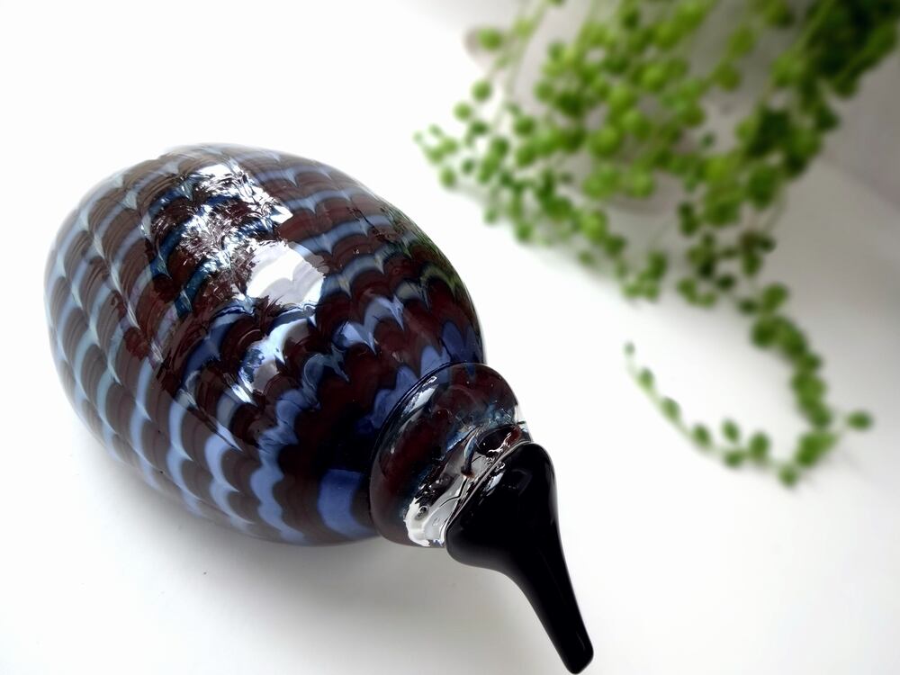  - Little Kiwi オイバ・トイッカ  バード iittala / Toikka Little Kiwi Silver Brown Bird / イッタラ