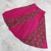 社交ダンス 衣装 スタンダード スカート レッスンウェア 女性用 レディース オールシーズン パープル系 マゼンダ 紫 SEKINE セキネ レース フェミニン 花柄 ダンス衣装 軽やか シンプル おしゃれ 伸縮性 日本製 夏用 秋用 冬用 春用 レッスン コスチューム カジュアル スタイリッシュ パーティー 体型カバー 快適 シルエット