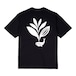 MAGENTA WHALE PLANT TEE BLACK