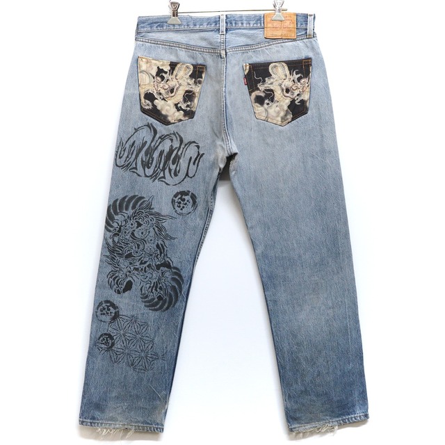 2573 Anch Crash 和柄 漢字 リメイク Levis リーバイス 501 90年代 