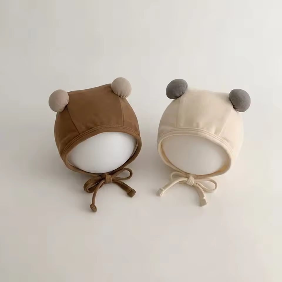 秋冬くま耳ボンネット833