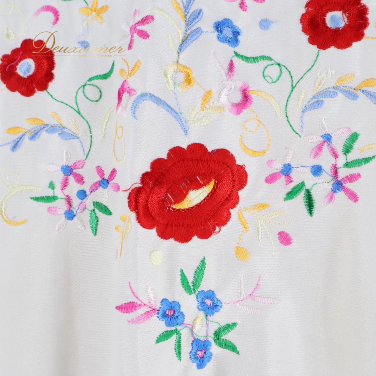 フラメンコ 衣装 シージョ ピキージョ ホワイト系 レッド系 ブルー系 白 赤 刺繍 フレコ トライアングル 三角形 ダンス パーティ 発表会 小物 踊り 舞台 飾り フリンジ カラフル ステージ衣装 コスチューム