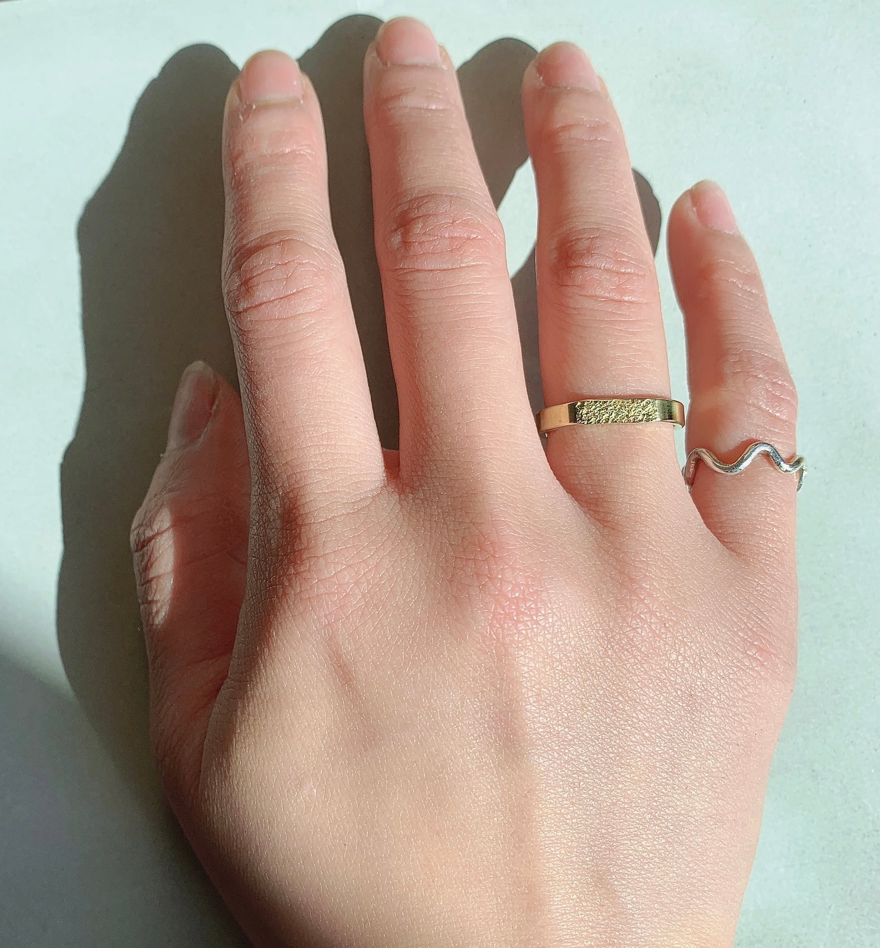 Brass〉signet ring / 3mm | glanta