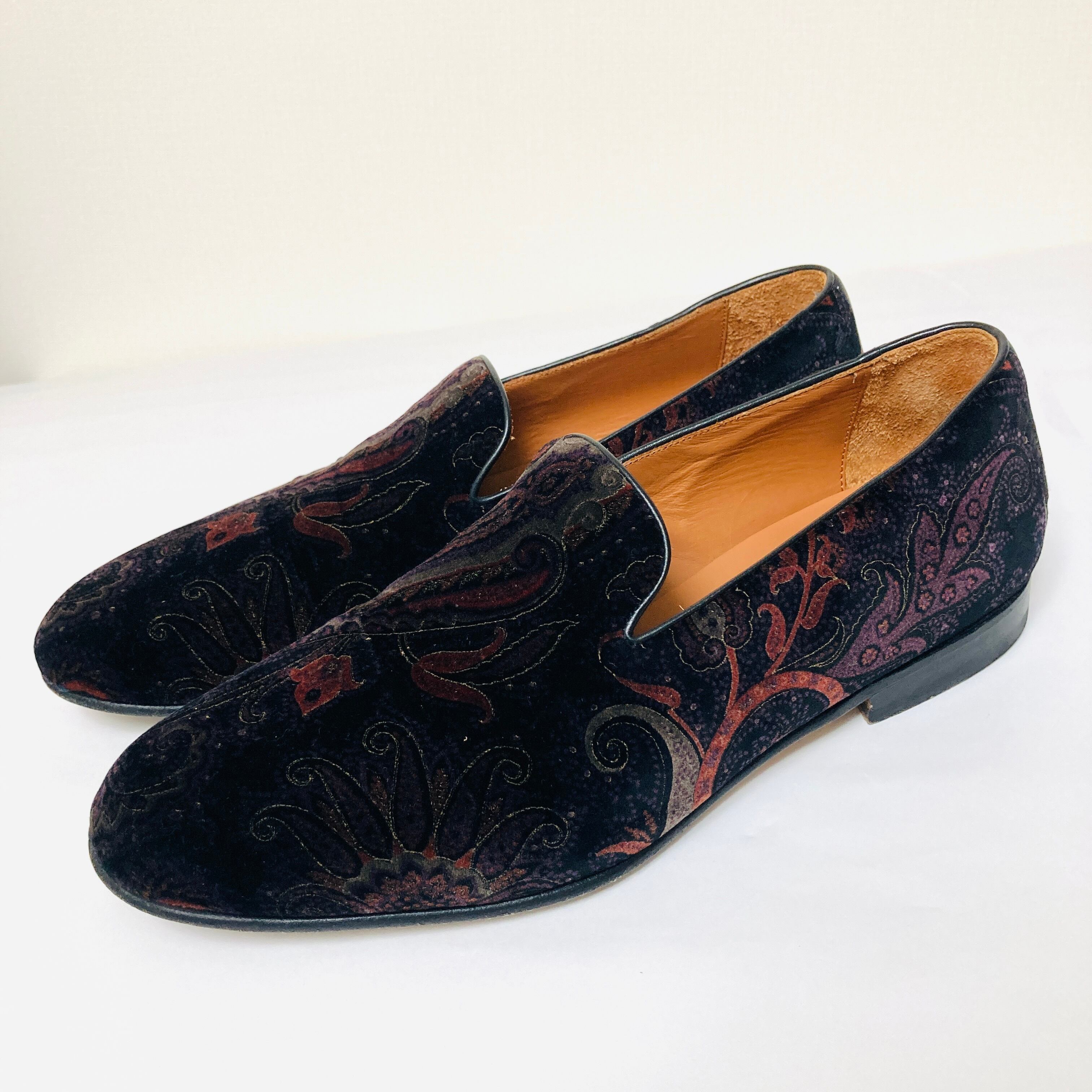 Used】Burberrys ウィングチップ タッセルローファー スリッポン