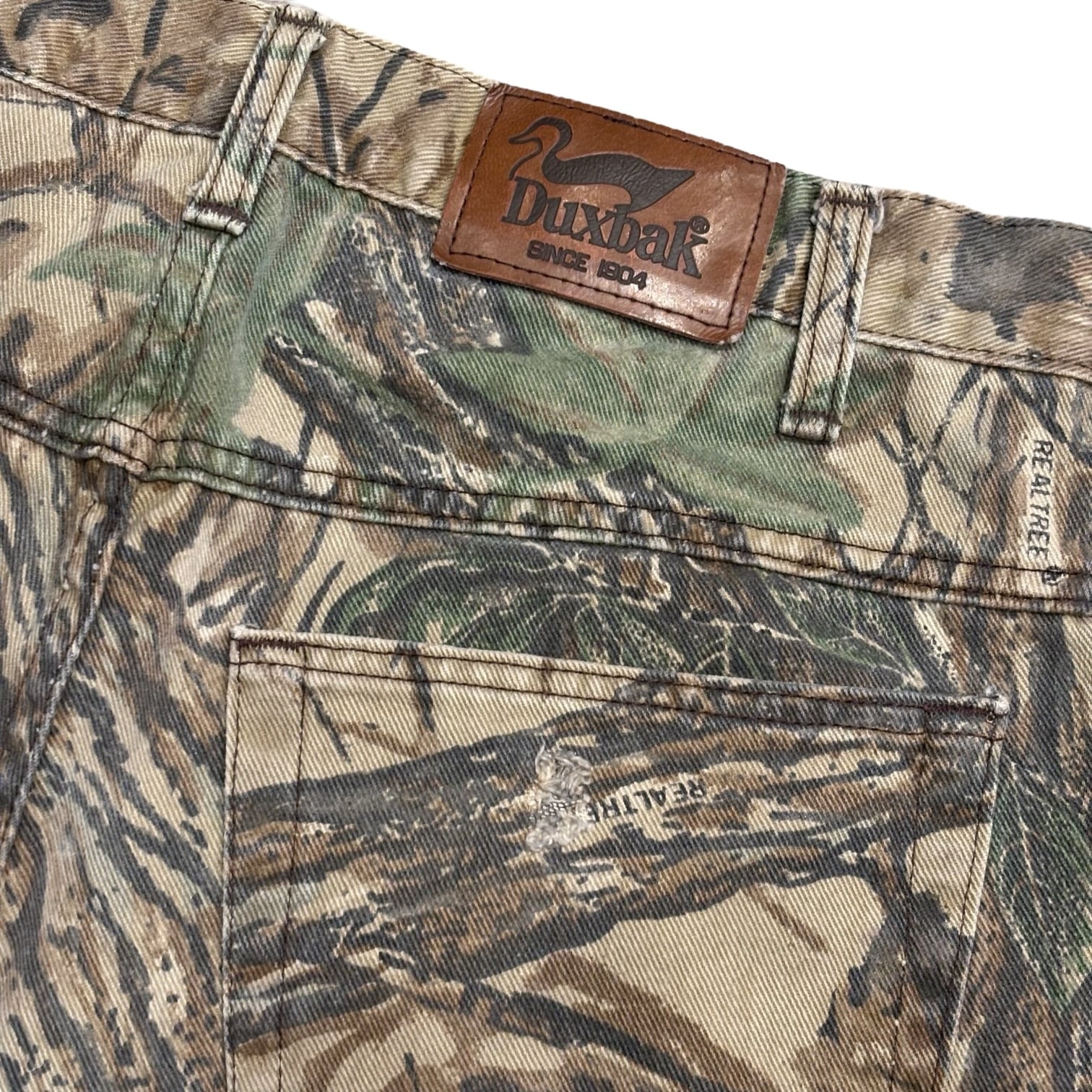 90's USA製 Duxbak Realtree Camo 5Pocket Pants W34 / ダックスバック