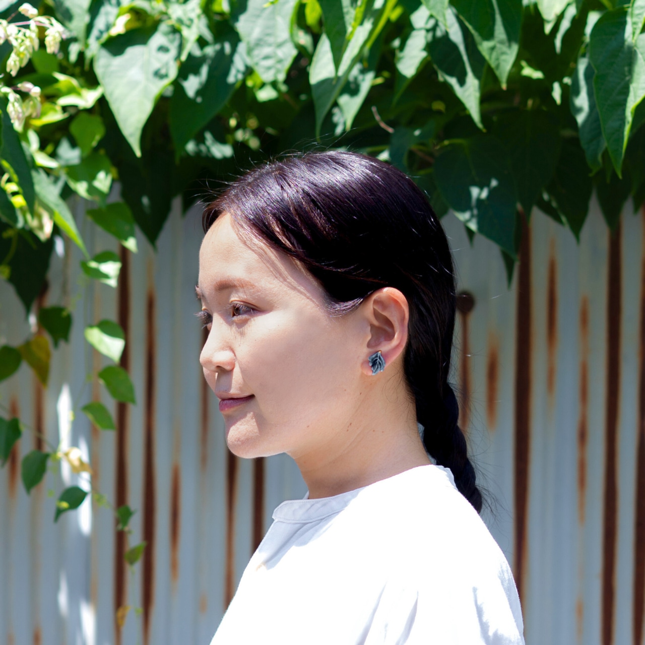 ブドウの葉 ピアス/イヤリング